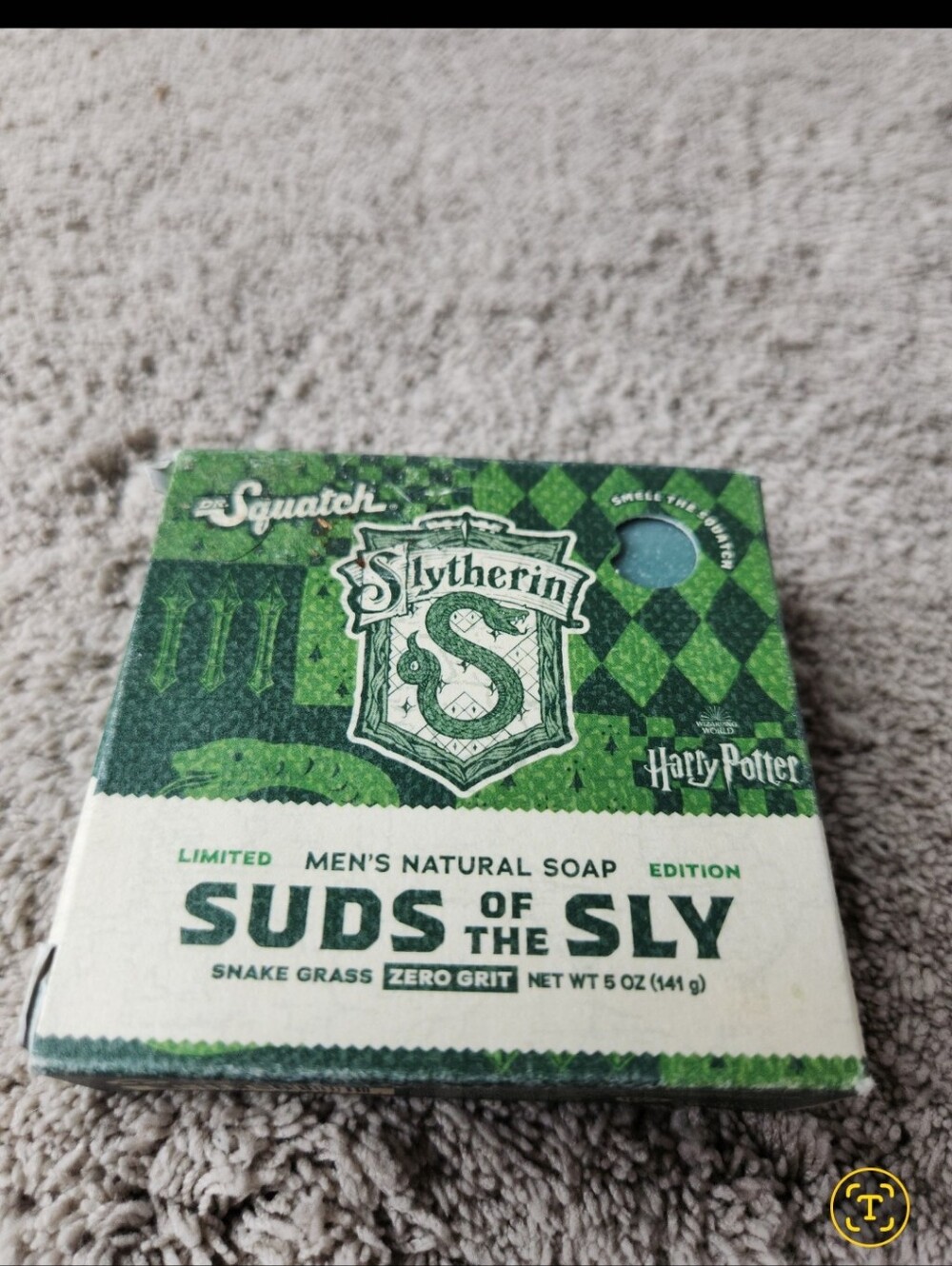 Slytherin SUDS OF THE SLY Men's Natural Soap - Green